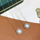 OIDSGG Mickey style seawater maple pearl white set chain 1617mm Chopard chain necklace Mickey white maple 18-19mm