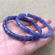 YIBIY Natural Ice Ocean Heart Tanzanite Single Circle Bracelet Tanzania Sapphire Bracelet Jewelry Gift (S33) About 5.4mm