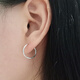 Qianying Jewelry Platinum Earrings Pt950 Platinum Earrings Men's and Women's Earrings Earrings Earrings Small Circles Small Circles Patterned Flowers Gypsophila. Single Price One Piece. Weight Approximately 0.46-0.7g