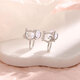 QMXD Original Cat Ear Clip Women's No Piercing Earrings New Popular Style Simple High-end Cute Fake Earrings Earrings Cat Ear Clip 2 Price