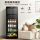 Haier's flagship model with freezer, ice bar, living room, home refrigerator, electronic temperature control, first-class energy efficiency, built-in freezer, office refrigerated fruit beverage display cabinet, 136 liters exclusive model | black gold purification | 4 layers and 1 wine rack | 12 liter freezer