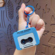 Children's creative toys cartoon sound music recorder keychain couple school bag gift bag pendant player recorder keychain random color one