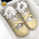 G.duck Little Yellow Duck Girls' Small Leather Shoes 2026 Spring and Autumn New Girls Lolita Peas Shoes Sweet Mary Jane Princess Shoes White It is recommended to add 1CM to the foot length when ordering 32 Inner length 19.6CM