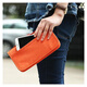 POSO Multi-functional ID storage bag ticket clip travel passport bag hand hold card bag wallet waterproof air ticket passport clip orange