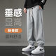 Cotton casual pants for men, winter large size sports pants, leggings, warm and fleece men's pants, black 2XL