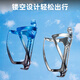 Rock Brothers Bicycle Water Bottle Rack Aluminum Cycling Water Cup Rack Road Mountain Folding Commuter Bike Water Bottle Rack Ice Crack Blue Black