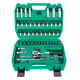 XMSJ Auto Repair Tool Set Sleeve-Schraubenschlüssel-Ratschen-Reparaturkombination Kombination Home Reparaturwerkzeugkasten Multifunktional Xiaofei 12809 Neuer 46-teiliger 72-Zahn-Sockelschlüssel Set