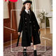 Disney (Disney) Girls Woolen Coat Autumn and Winter Mid-Length Children's Woolen Coat Women 2025 New Style Korean Style Big Children Thickened Black (Padding Style) 150