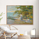 Dinger Eindruck weltberühmte Gemälde Nordisch Einfache dekorative Malerei Wohnzimmer Esszimmer Schlafzimmer Hängende Malerei Nische Kunst Landschaft Ölmalerei Landschaftsmalerei GML983 Starnberg's Spring Garden Rahmen Größe 70x100 cm