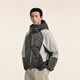 速写男装商城同款2024冬新品短款连帽灯芯绒拼接羽绒服休闲9O0C14110 011炭黑 XS