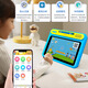 Aixuebao 8-inch eye-protecting screen children's learning machine for all ages 3-6 years old smart tablet early education machine young children's connection logical thinking machine English pinyin synchronization point reading machine flagship version 16G/enlightenment early education + young school connection A5+ blue