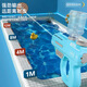 Ausgezeichnete und lustige Glock Wasserpistole Handbuch kontinuierlicher Schuss Kinderwasserpistole 3-6 Jahre altes Wasserspiel Wasserpistole Baby Badung Spielzeug Mk688 Elektrische Puls Wasserpistole-Sky Blau [Lade-Set]
