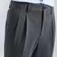 Sept Brand Men's Business Panters 2025 printemps et été Nouveau pantalon long pantalon slim plissé [facile à prendre en charge] 1050 Gris foncé 34