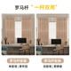 A complete set of Yilianfang curtain curtain rods for bedroom blackout 2025 new style simple living room light luxury high-end without punching installation Diamond gold leaf coffee color - free dual-use telescopic Roman rod Applicable wall width 1.6-2.1m Curtain height 2.0m *set of 2 pieces