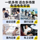 港萌无线摄像头小型高清记录仪佩戴式便携录音录像监控器摄像机运动相机头 128G内存+4G版+180°旋转+送99年流量