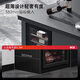 HCK Husky 62L ultra-thin built-in ice bar first-class energy efficiency mini refrigerator red wine cabinet fresh cabinet constant temperature and humidity refrigerated display tea cabinet 62/120 series classic 62L wine cabinet model丨ultra-thin built-in丨starry sky black