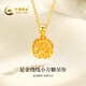 CHINA GOLD Gold Necklace Women's Pure Gold Wound Sugar Cube Pendant Birthday Gift for Girlfriend and Wife Pure Gold Sugar Cube Pendant About 2.0g*With Silver Chain*Round Buckle