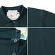 Mengtejiao Counters mismo estilo 25 Summer Nuevo producto de color brillante Camiseta de solapa de color sólido de color sólido Seda de camiseta de manga corta Men 800003 9195 (Burgundy) M (165) 4 tamaños