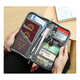 POSO Multi-functional ID storage bag ticket clip travel passport bag hand hold card bag wallet waterproof air ticket passport clip orange