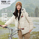YAYA Spacetime Daoyu 2.0 series short three-proof down jacket for men and women 2025 winter cold-resistant thickened jacket