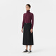 MUJI women's mercerized twill narrow skirt long skirt women's autumn skirt BEY02C4A black M (160/66A)
