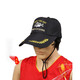 DiaoLongWang outdoor fishing hat quick-drying sun protection duck tongue sun hat casual fashion winter fishing red