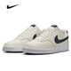 Nike (Nike) zapatos para hombres oficiales, nuevos zapatos deportivos de verano, versión simple de Air Force One Casual Shoes, transpirable zapatos clásicos bajos, HQ4867-101/Versión simple de Air Force One/White Dark Blue 43