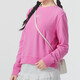 Nike Sweatshirt Frauen Herbst und Winter Neue Sportbekleidung gestrickt und samt warmer Windproof lässig losen Pullover FB5126-675 Pink M