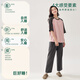 Anzhiban super soft couple pajamas summer stretch cotton casual loose short-sleeved trousers men and women home wear can be worn outside rose pink-female M