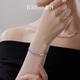 IL&CO Youke Wanlan Yuan S925 Silver Tanzanite Pearl Bracelet Necklace New Chinese Style Jewelry Set for Mom S925 Silver Tanzanite Bracelet
