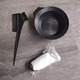 Hair dyeing tool set for home shawl baked oil hair dyeing bowl comb soft hair brush earmuffs hair professional supplies hair dyeing tool set - 3 pieces/set