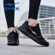 Hongxing Erke sports shoes men's shoes for summer odorproof mesh shoes soft sole shock-absorbing running shoes dad mesh travel casual shoes men black/king gold 3291 (mesh style) 42