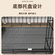 Jiamen JIAMEN (JIAMEN) Cat Cage Double Cat Cage Cat Villa Bold Cat Cage Large Household Pet Cat Nest Cattery Cat House Medium Double Layer 59*42*51 with Skylight Foldable Luxury Model Hardcover Model + Cat Nest + Food Bowl