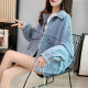 Einfache Richtung Denim Jacke für Frauen Internet Promi Trendy Kurzer loser und vielseitiger 2025 Frühlings- und Herbst-neue Denimjacke für Frauen Top 9929# Bildstil Rauchgrau 10xl S Empfohlen 80-100jin [Jin entspricht 0,5 kg]