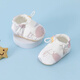 Kaninchen Big Wen Babyschuhe 0-6-12 Monate bis 1 Jahre alte Frühlings- und Sommer-Vier-Jahreszeiten-Stil für Männer und Frauen Kleinkinder und weiche Sohlen, bevor Kleinkinder das lächelende Gesicht blau fallen (vier Jahreszeiten) 12 cm in der Länge (vorgeschlagen 0-12 Monate).