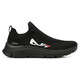 FILA Sock aerobic fitness pedal, non-slip and wear-resistant, low-top training shoes, men's black, black 42
