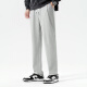 Warrior waffle pants men's summer thin casual sports pants teenager loose men's pants black 2XL