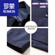 Romon Revers New Jacket Herren Frühling und Herbst Dünn Geschäfte Casual Herren Herren mittleren Alters Daddys Solid Color Jacket 1048. Dark Blue XL