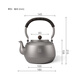 TILIVING Titanium Liwei pure titanium outdoor tea set set around the stove teapot portable kettle teapot complete set