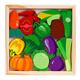 Sangetian (Sangty) El rompecabezas de la mano de la mano de la mano de los niños del rompecabezas de animales tridimensionales Bloque de construcción Puzzle Baby Intelligence Toy 1 Educación temprana Tema de vegetales de 3 a 6 años YQ