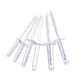 Rivets de lanterne XMSJ Tous les ongles de traction en aluminium Tiré à trois bouches Black Big Hat Lantern en forme de traction de traction DIY RIVETS DE PUTILLAGE MODIFIÉS 4X20X12250
