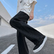 NEW OR MODE American retro washing jeans men's spring and autumn cleanfit straight-flare pants trendy brand handsome trousers off white XL
