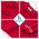 HazZYS brand children's clothing girls' suit 2025 spring new red elastic bumper comfortable soft simple lapel skirt classic red 105