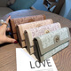 CALCULAT/KEENCK Long Wallet Women's 2025 New Leather Wallet Large Capacity Multi-Card Card Bag Mobile Phone Bag Trendy