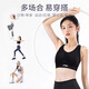 李宁（LI-NING）运动内衣瑜伽健身女防下垂背心跑步防震中高强度支撑速干透气黑M