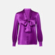 Dolce&Gabbana Women's Silk Shirt P01009535 Purple 3XS CN 145/76