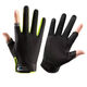 Fishing two-and-a-half-finger style sun protection anti-slip outdoor thin gloves breathable touch screen sports cycling gloves black two-finger style one size fits all 1 pair