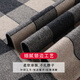 JIUJI 100% pure cashmere men's scarf men's winter high-end plaid versatile thickened warm scarf gift box gift dark gray