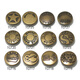 Sijie Down-Jacke Knöpfe, Mutterknöpfe, 17 mm Kupferquad-Knöpfe, Jeanskleidung, Jacke, Schnappknöpfe, versteckte Metallknöpfe, vielseitige Knöpfe, TGT19 6 Sätze: Kombiniert mit doppelseitiger 831