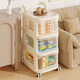 Jungle floor-standing storage rack trolley storage living room kitchen mobile multi-layer storage rack bedroom storage rack 5 layers